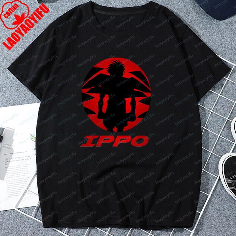 Hajime No Ippo Anime T Shirt Japanese KBG Vintage Tshirt Cartoon Unisex T Shirt Retro New TEE TSHIRT Women Fitness Trend Tops