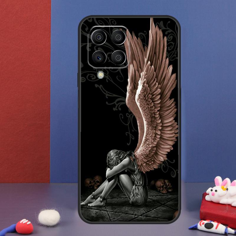 Fantasy Angel Girl Wings Case For Samsung Galaxy M16 M06 M36 M56 M15 M11 M31 M21 M53 M13 M32 M52 M35 M55 M14 M34 M54