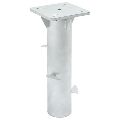 Vidaxl Podstawa Pod Parasol, Wkopowa, Srebrna, 16X16X39,5 Cm, Stal