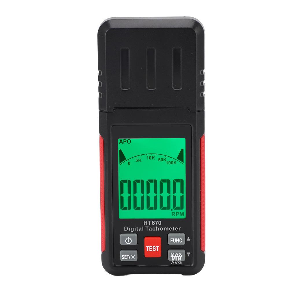 Photoelectric Tachometer Handheld Digital RPM Gauge 1099999RPM Noncontact 199999 Counting Mode