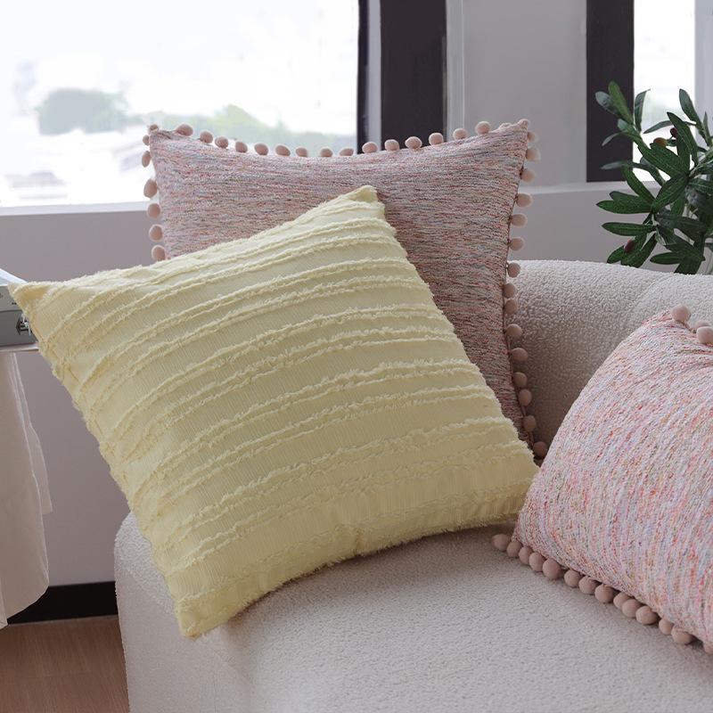 Nordic Ins Ball Pillow Cushion Soft Sofa Living Room Children's Room Cushion Cover