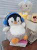Women New Plush Cute Headphones Penguin Backpacks Girl Crossbody Bags Children Cartoon Schoolbags