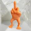 Hand Gesture People Statue Desktop Resin Figurine for Hotel and Living Room Dorm blue