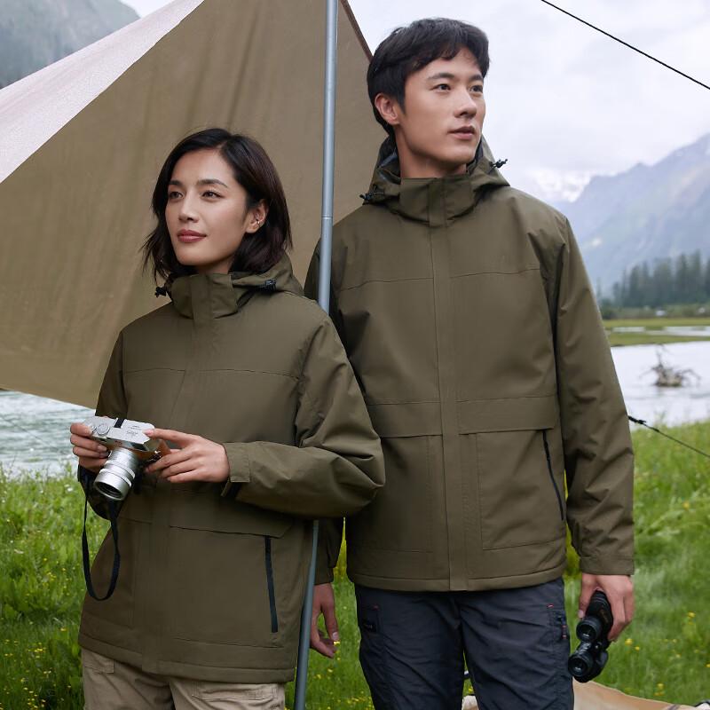 Yiliteng Unisex Fleece Lined Winter Outdoor Jacket S