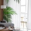Tropical Green Plant Leaves Sheer Curtains For Living Room Bedroom Tulle Curtains Kitchen Window Treatments Panel Drapes