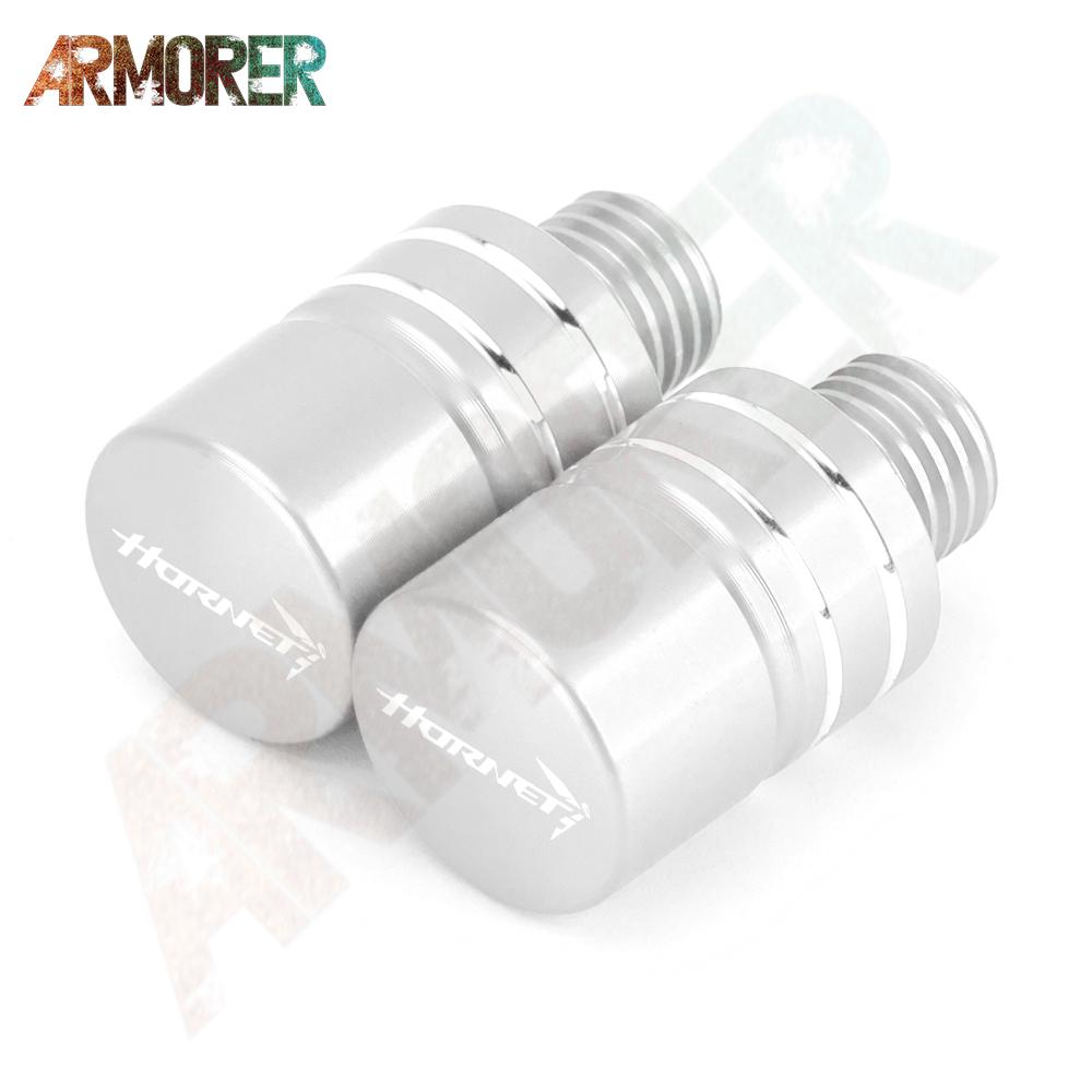 

Алюмінієві дзеркала з ЧПУ Заглушка для отворів Гвинти Ковпачки Кришки для дзеркал Аксесуари для мотоциклів для HONDA CB750 CB 750 Hornet срібний