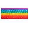 Keyboard Rainbow Push Bubble Sensory Fidget Toys Kids ADHD Anxiety Stress Reliever Jugetes Antiestrés Para Niños