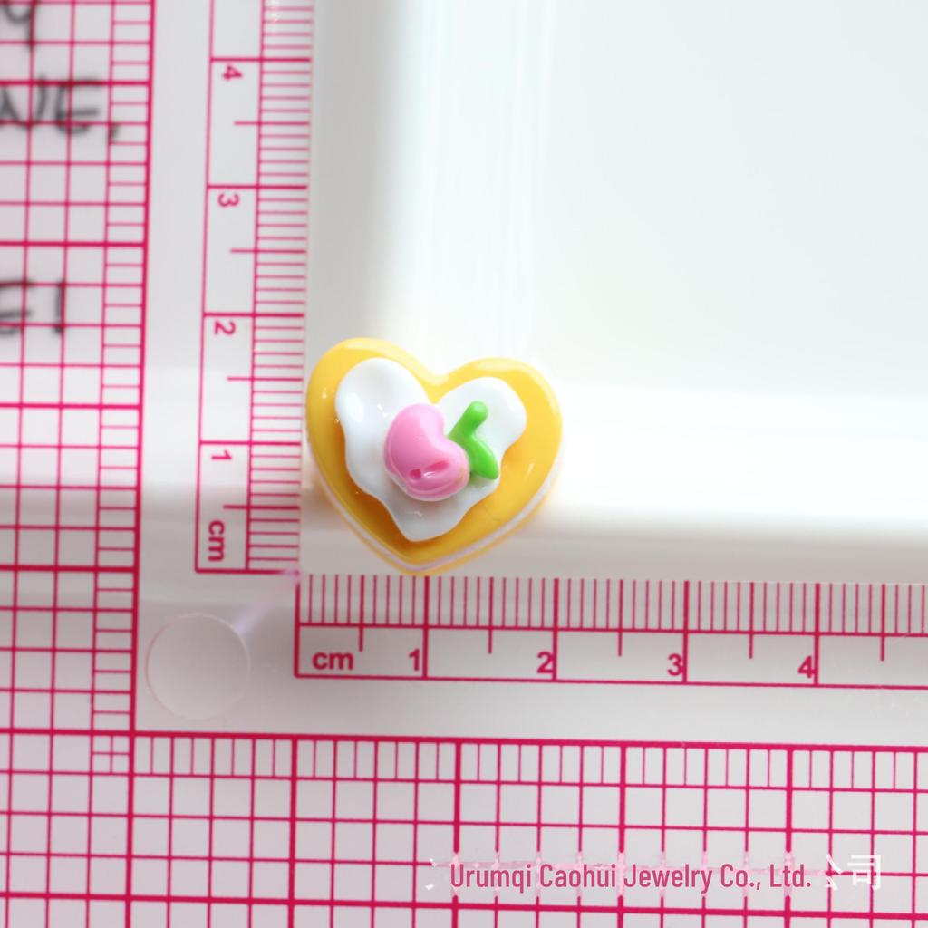 Kit pandantiv breloc DIY cu tort de afine, rășină, lipici cremos și accesorii pentru bijuterii