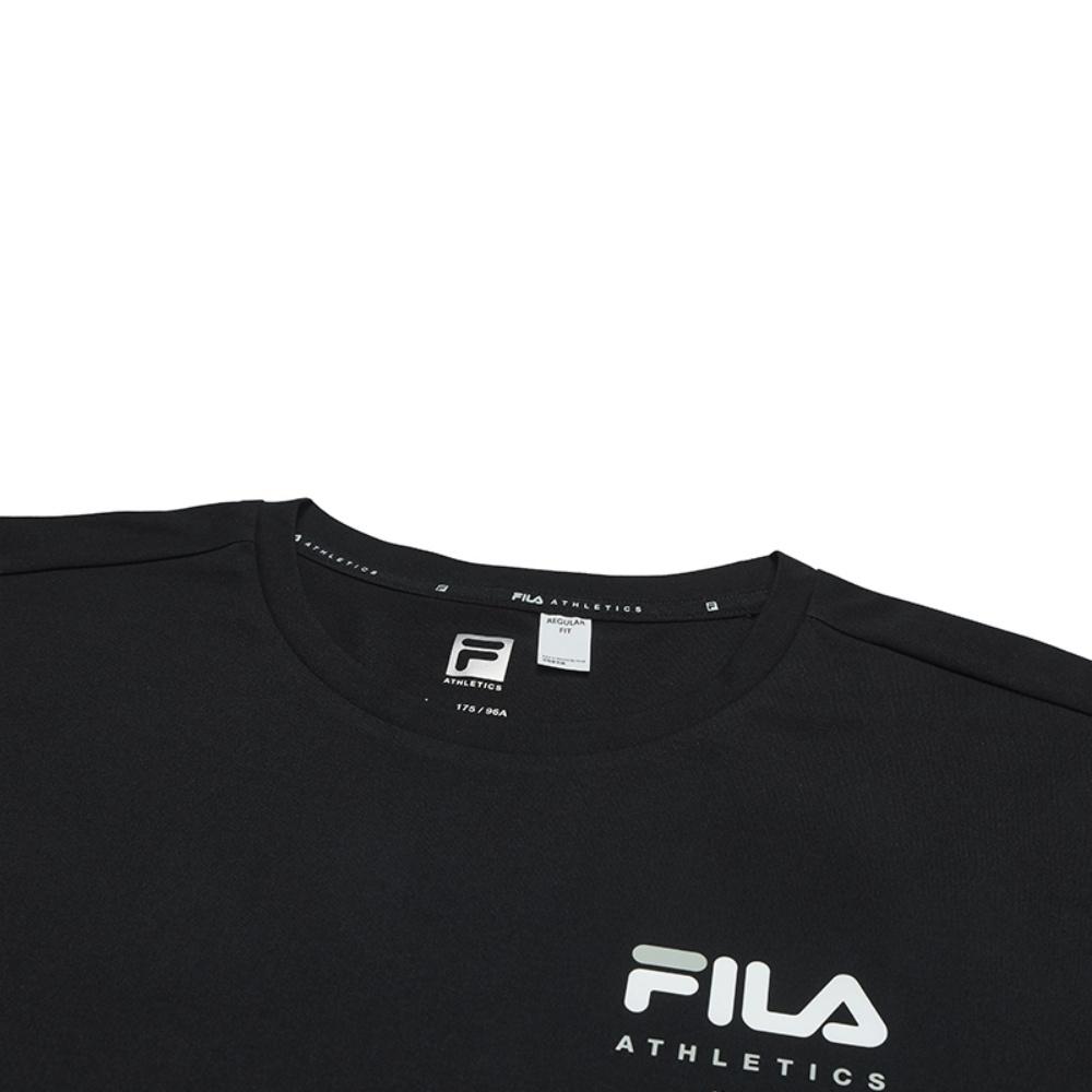 New FILA Fitness T Shirts Men's Pitch Black BK A11M531116F-BK