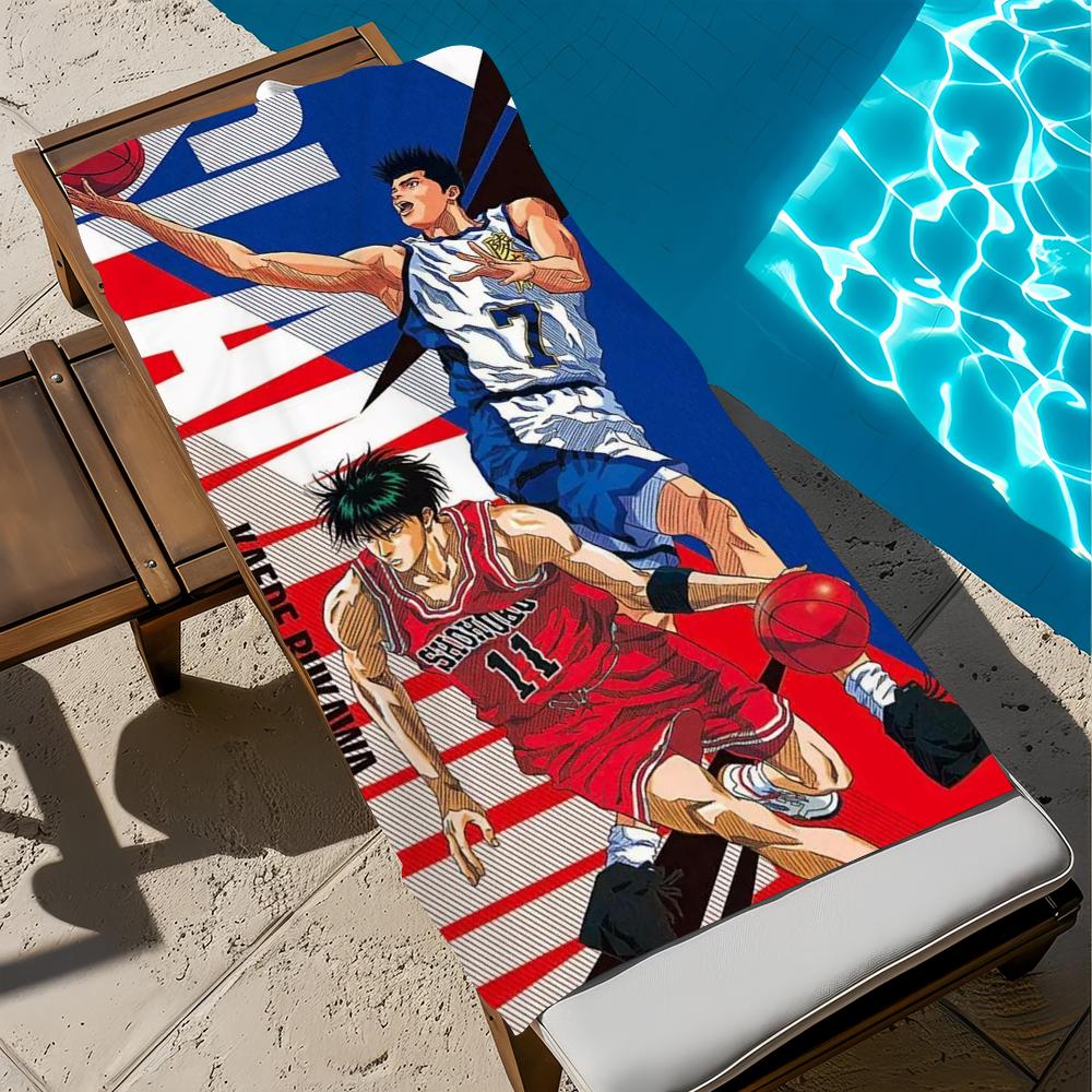 S-slam Anime Cute Towel D-dunk Beach Quick Dry Soft Pool Towels Gift for Travel Gym Shower Camping Sports
