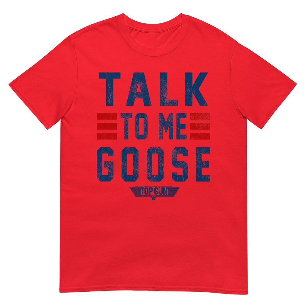 Top Gun Talk To Me Goose Distressed Sleeve TShirt S