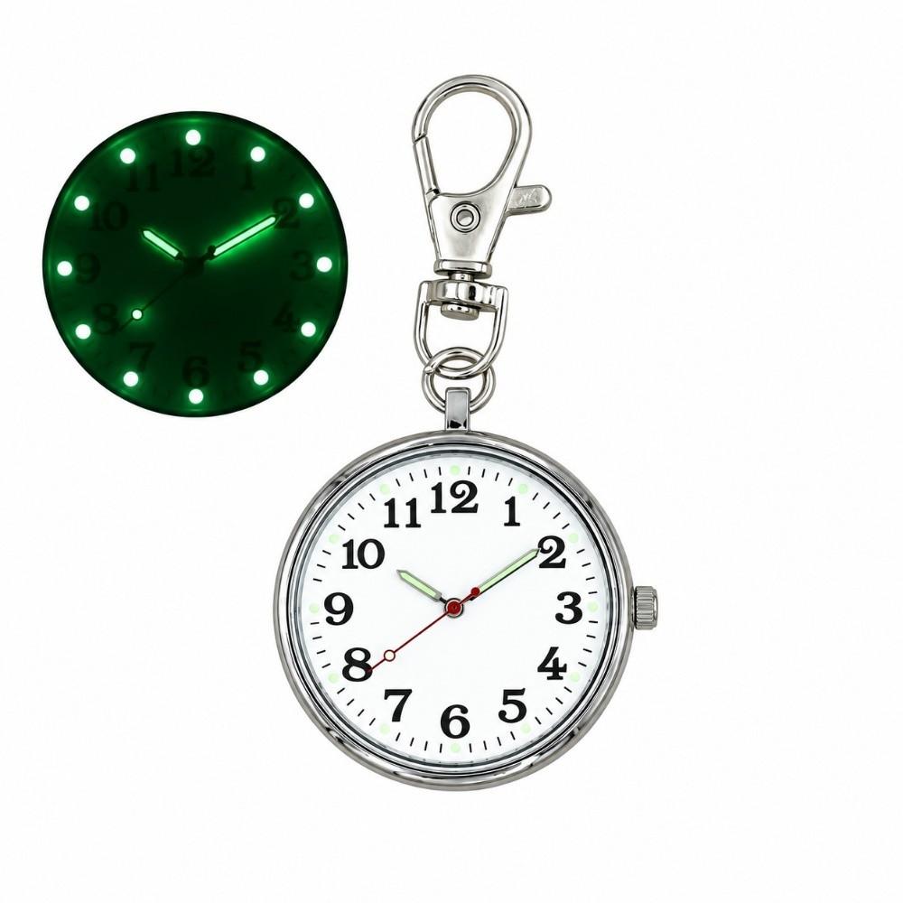 Mini Pocket Watch Round Keychain Watch Unisex Quartz Clock Elderly