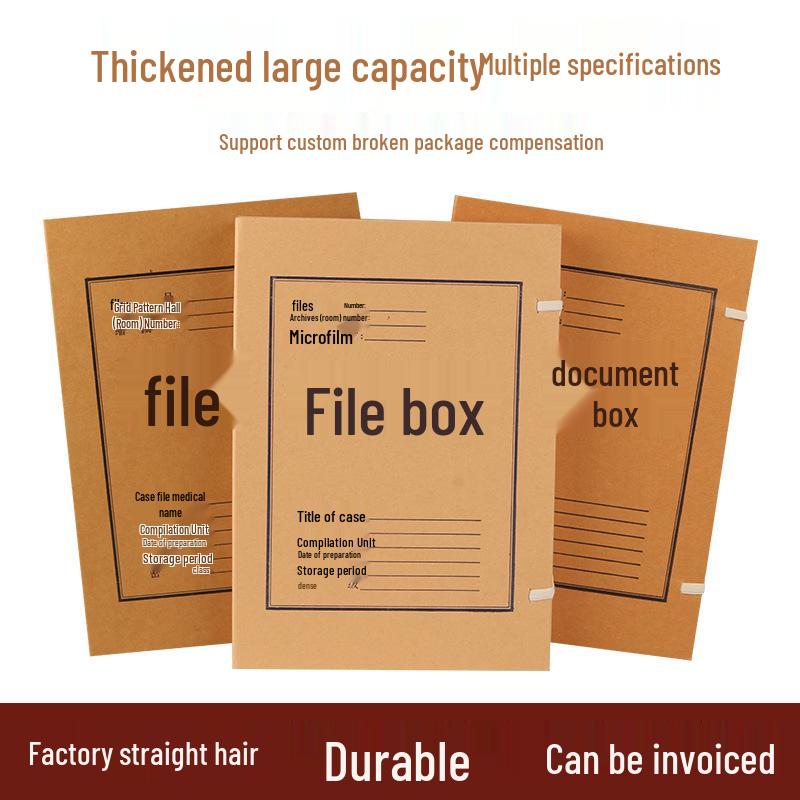 Säurefreie Kraftpapier Archivbox für A4-Dateien