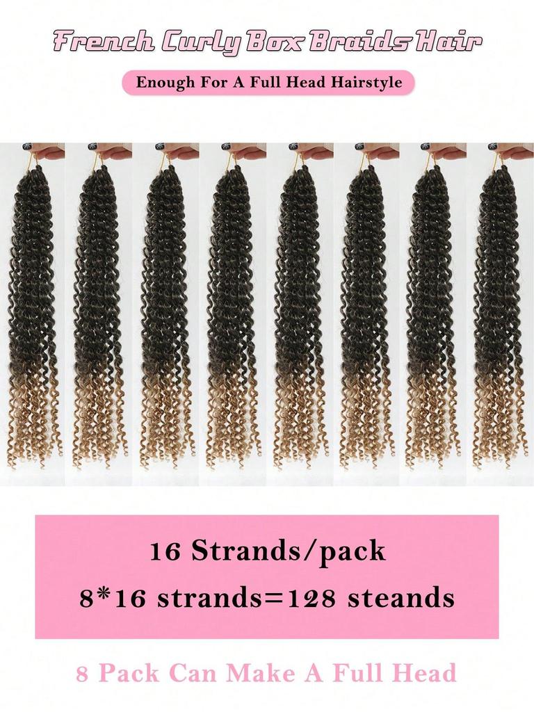 18 Inch Ocean Wave Crochet Hair Synthetic Deep Wave Twist Crochet Braiding Hair Extensions Ombre Afro Curls Passion Twist Hair