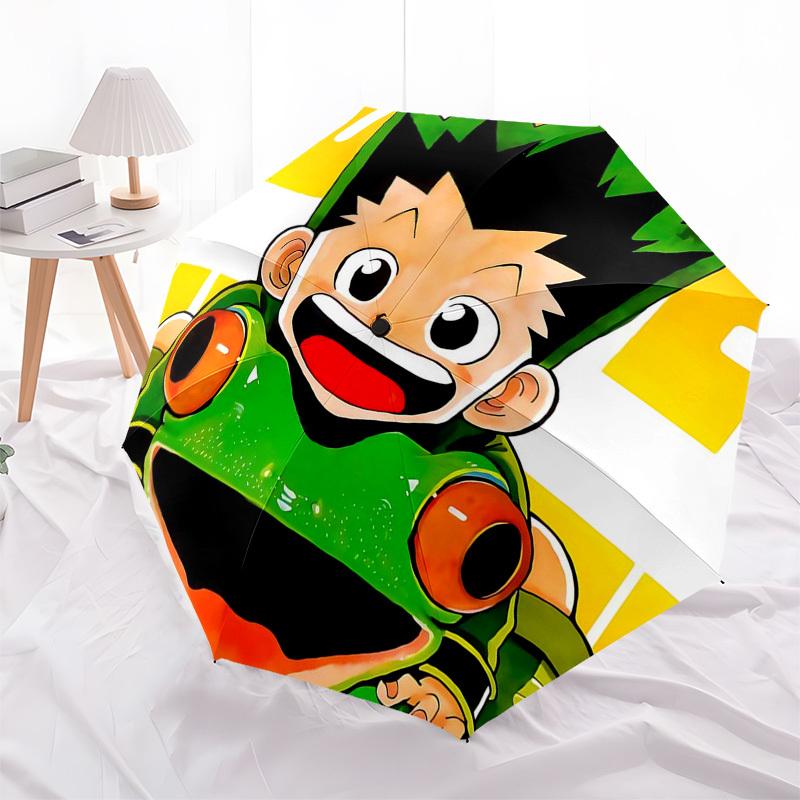 

1pc Automatic Opening Closing Umbrella with Frog Design Portable 3-Fold Design, 8-Bone Iron Frame, Outdoor, Ideal Gift for Fans, Travelers, Daily Use,