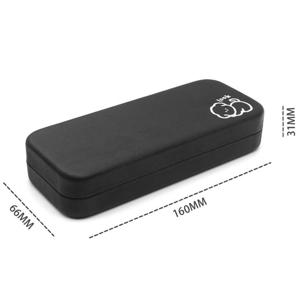 Leather Eyeglasses Box Solid Color Reading Glasses Box Portable Eyewear Cases  Women