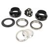 Bike Headset Set 34mm Bicycle Headset Aluminum Alloy Bike Front Fork Stem Headset for 28.6mm Straight Steerer Fork Bearing