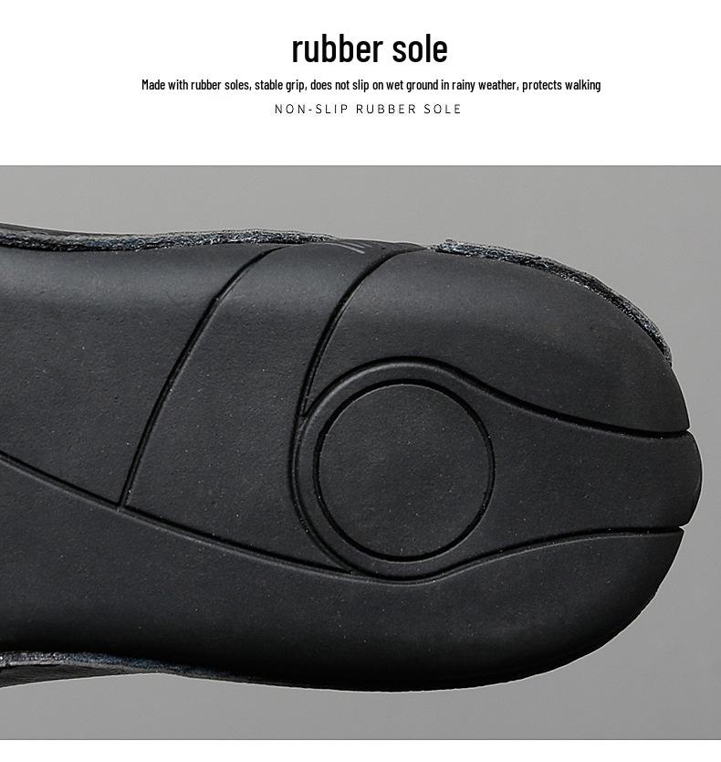 Men's Large Casual Leather Low-Top Octopus Driving Shoes for Spring & Autumn