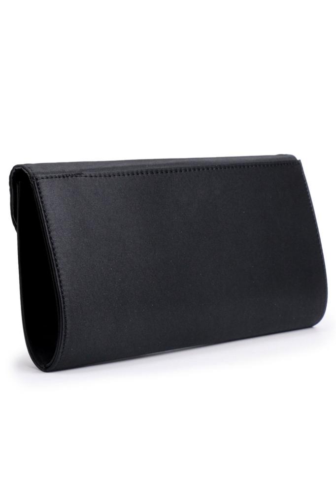 Women's Stylish and Useful Evening Dress Bag Gray Satin Stone Evening Bag