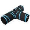 VidaXL 3-Way Cat Tunnel, Pet Tube with Carrying Bag, Interactive Kitten Toy 172182