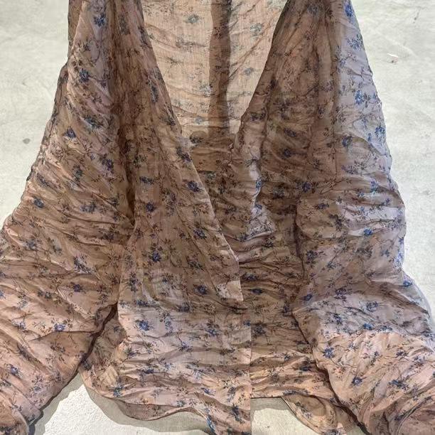 SN56 Versatile Crew Neck Ramie Cardigan - Summer Sun Protection, Solid Color, Drop Shoulder.