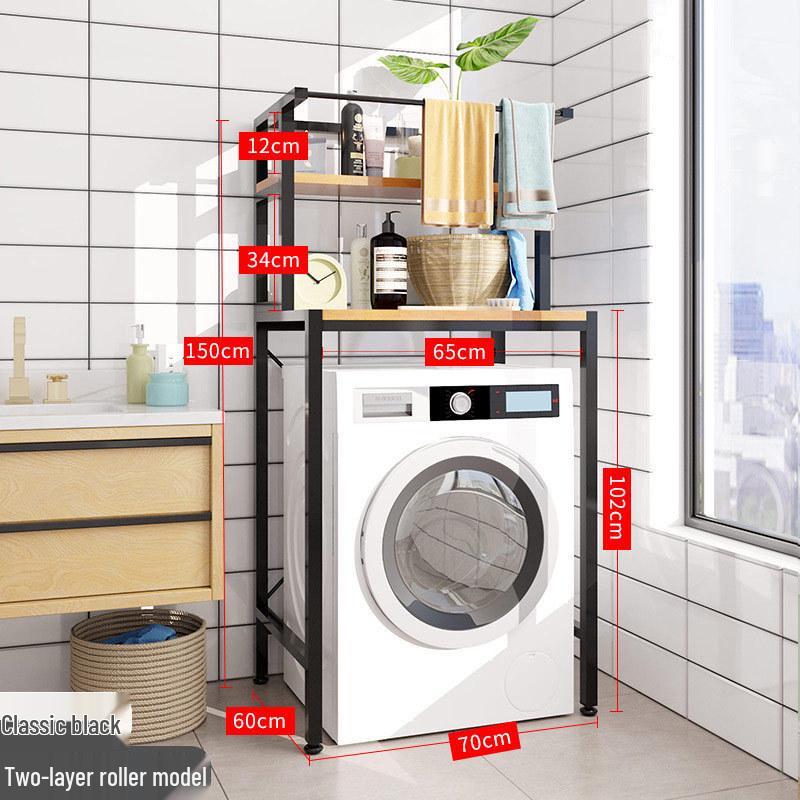 Stainless Steel No-Punch Multi-Layer Bathroom Storage Rack for Above Toilet