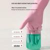 CHAHUA Fleece-Lined PVC Dishwashing Gloves