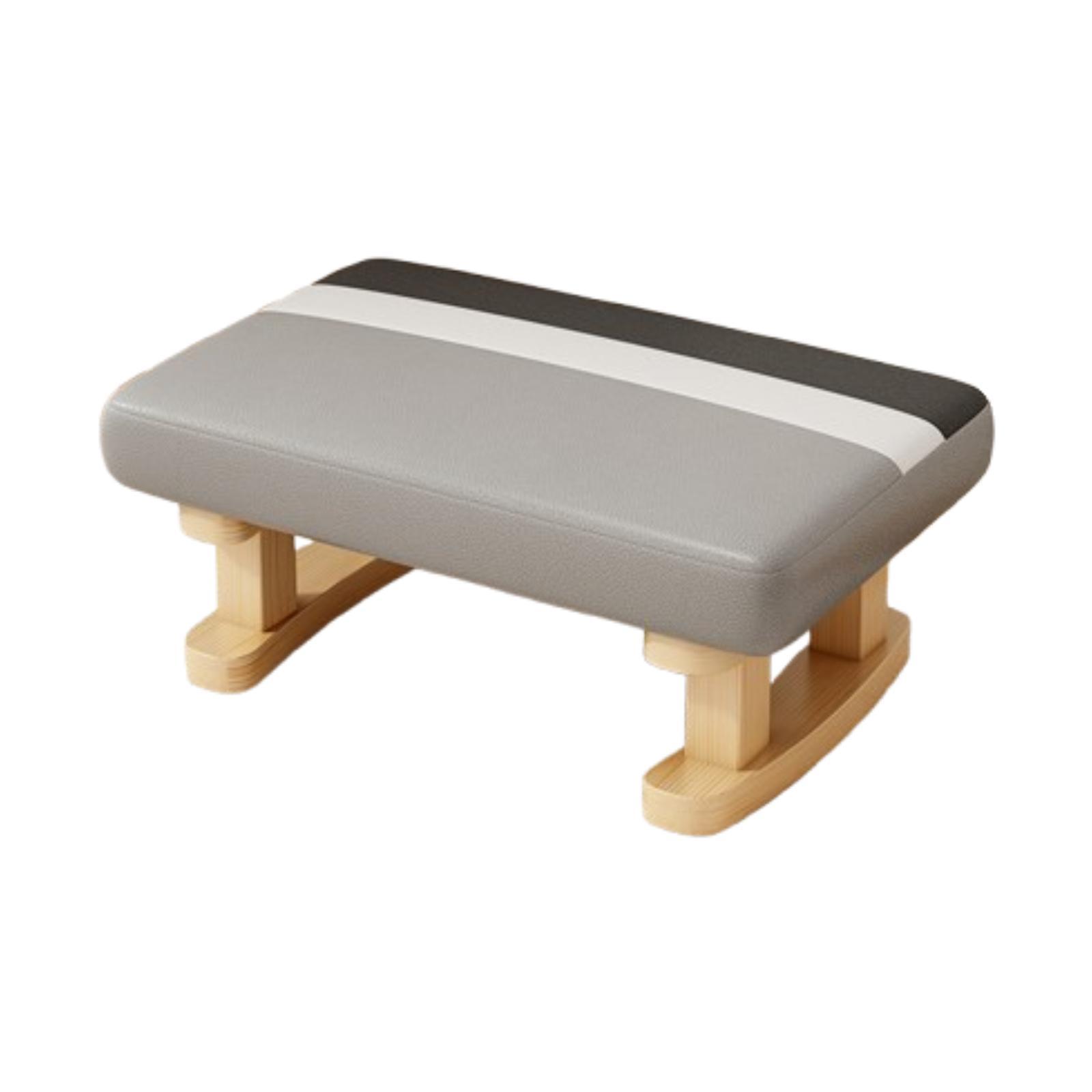 

Foot Rest Small Footstool Decorative Stool Creative Wood Floor Protection Anti серый