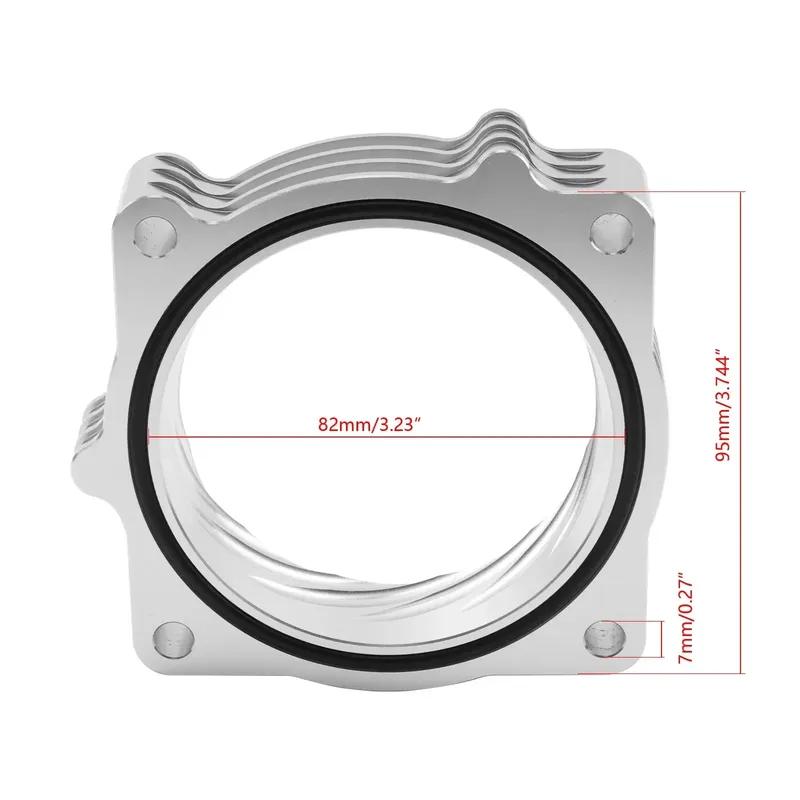 Throttle Body Spacer Silver Aluminum For Dodge 2009-2017 RAM 1500 2500 3500 Durango 5.7L v8 Engine