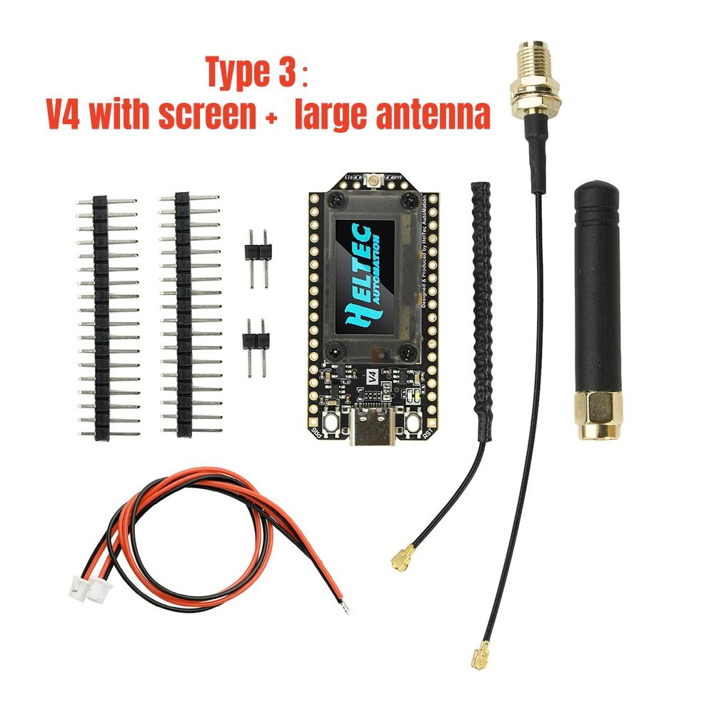 New Heltec LoRa 32 V4 Meshtastic ESP32 Dev-Board SX1262 0.96inch OLED Solar Powered Mesh Network GPS WiFi LoRa BLE Low Power
