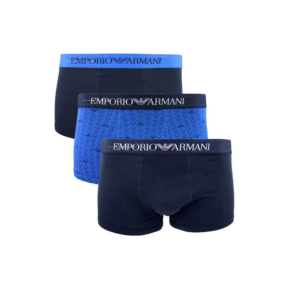Emporio Armani Мужские боксеры с вышитым логотипом на поясе SS22, 3 шт. Нижнее белье 111625-2R722-97135 M