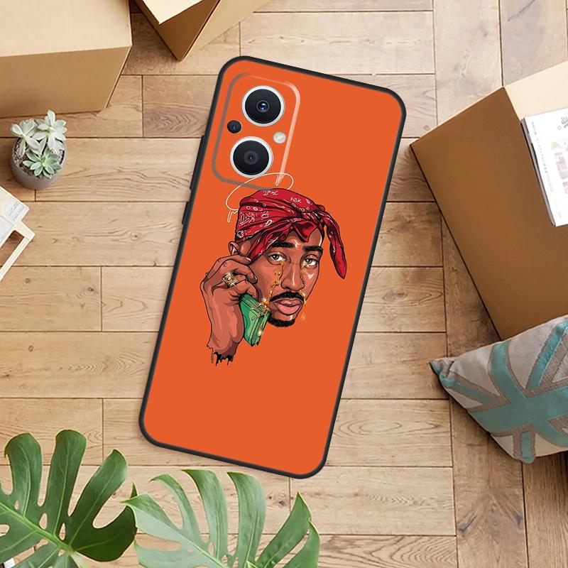 Rapper 2pac Singer Tupac Phone Case For OPPO Reno 14 13 11 12 F 10 Pro 8T 7 8 Lite OPPO Find X8 X6 X5 X9 Pro Cover
