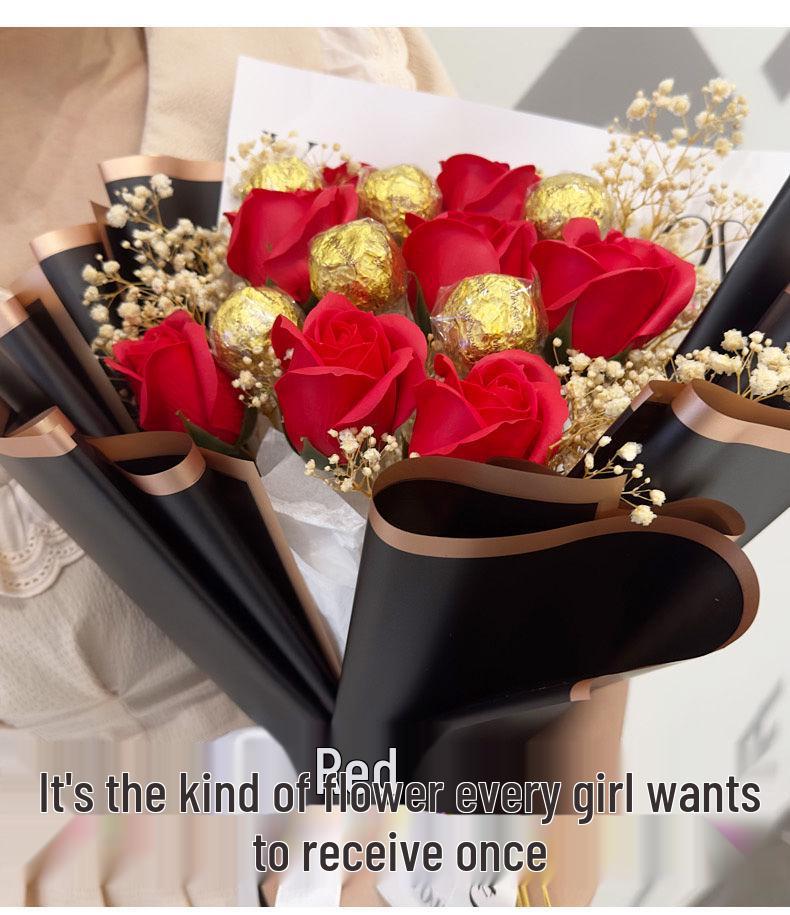 Christmas Chocolate Gift Box Bouquet for Boyfriend, Girlfriend, or Friends - Perfect Birthday or Love Expression Gift