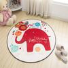 Cartoon Round Carpet Absorbent Floor Mat Diameter 100cm Non-Slip Polyester Rug