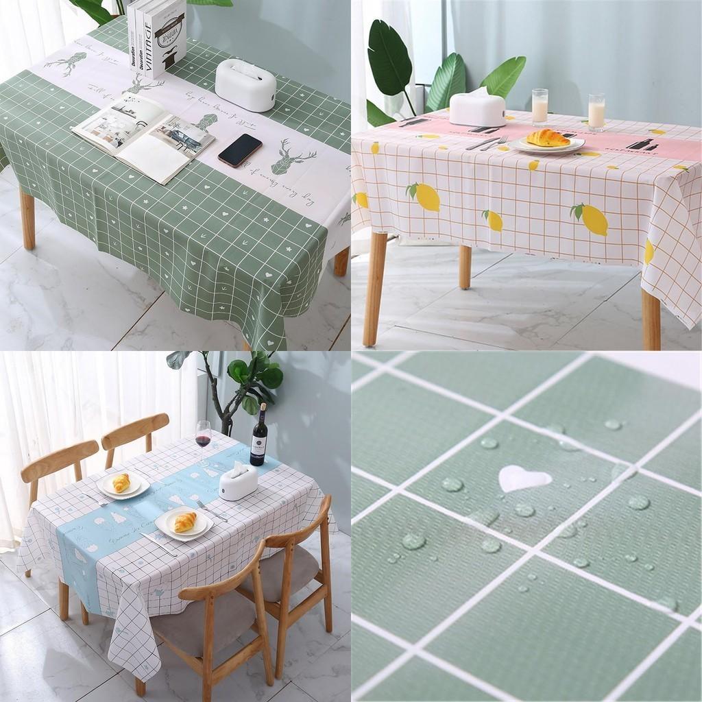 Stylish Peva Waterproof Oilproof Tablecloth Cover For Elegant Dining Experiences