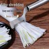 Zwiebel- und Frühlingszwiebel-Schneider: Edelstahl Julienne-Schneider Küchenhelfer