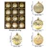12Pcs 7cm Christmas Supplies Decoration for Christmas Tree Hanging Pendant for Home Decor New Year's Navidad Ball Gift Accessory
