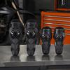 4pcs Black Motorcycle Knee Pad PE Shell Protective Armor Set Motocross Knee Elbow Guards  Cycling