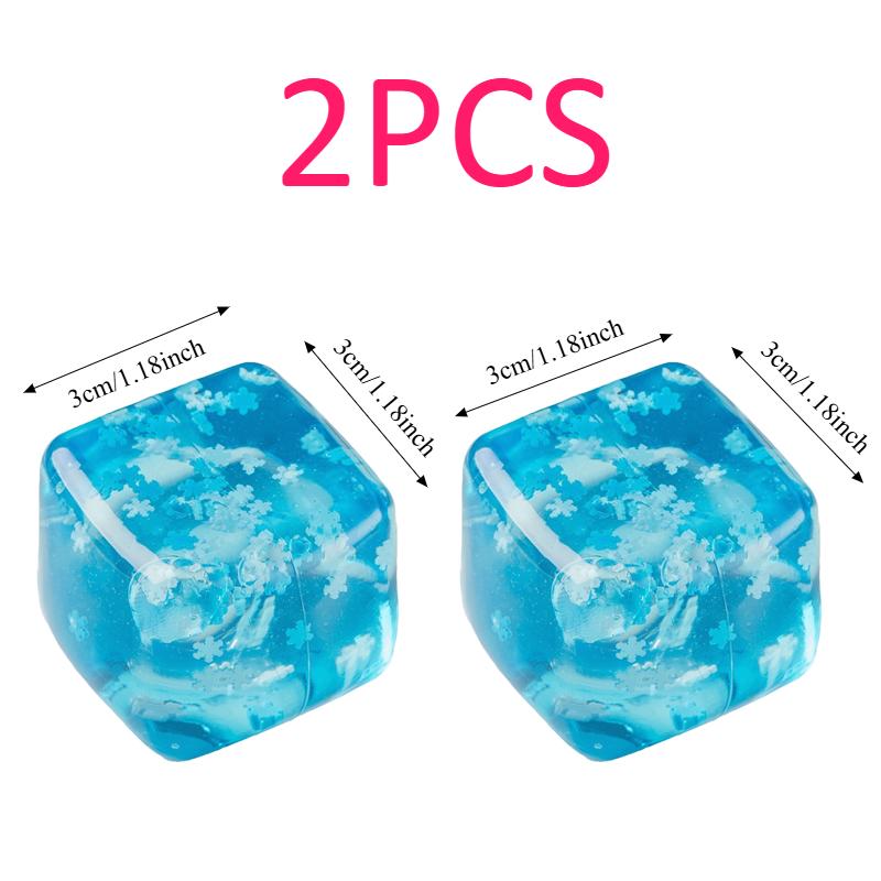 ##Soft Squishy Snowflake Ice Cubes Slow Rising Sensory Fidget Toy Ice Cubes Stress Relief Squeeze Toy Hand Exercise Calming Tool