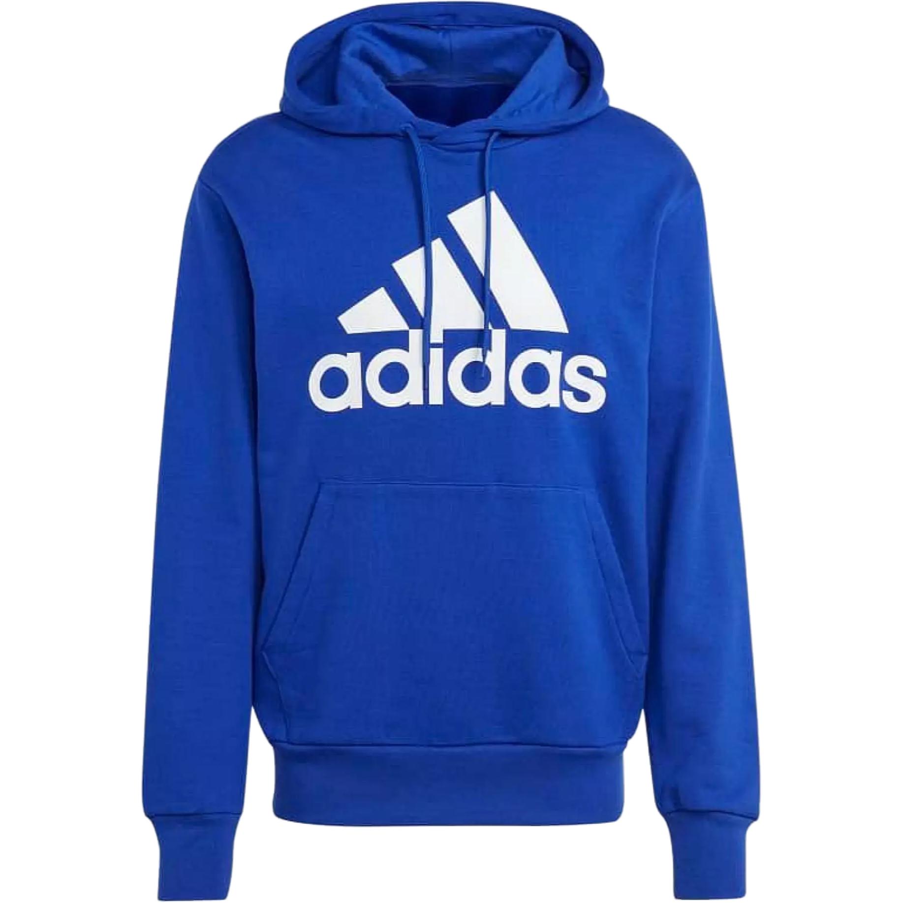 Adidas Letter Logo Hooded Long Sleeve Sweatshirt Men sweatshirt Bright-Blue IC9366 M
