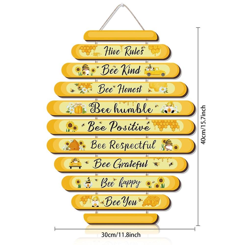 Spring Autumn Bee Wall Decoration Plaque Bee Nest Hanging Ornament  Baby Shower Supplies
