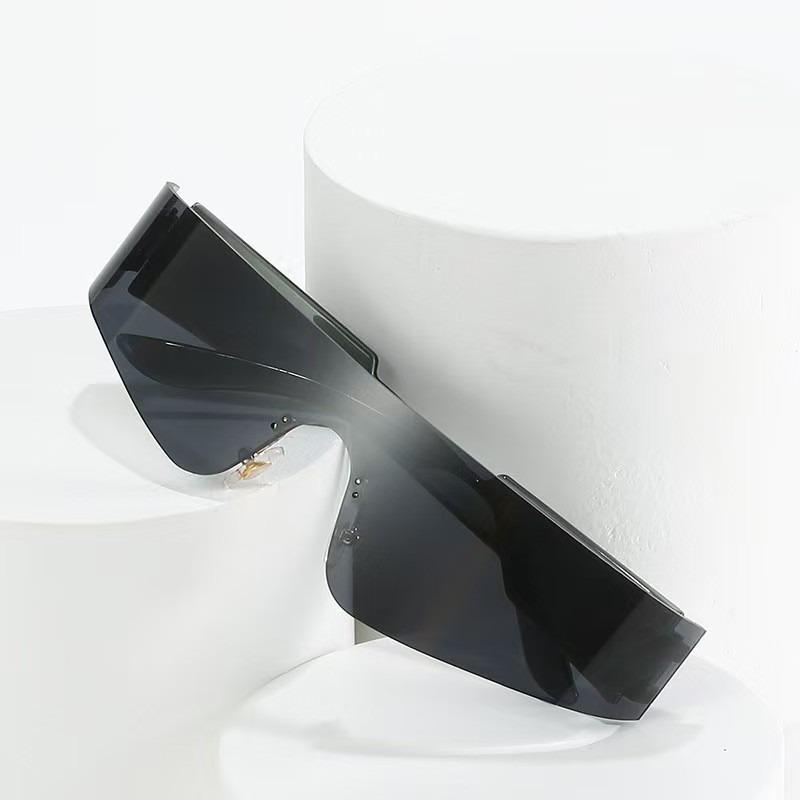 Futuristic Technology Frameless One-Piece Sunglasses Trendy Men And Women Driving Cycling Eyewear Street Photography Eyeglasses