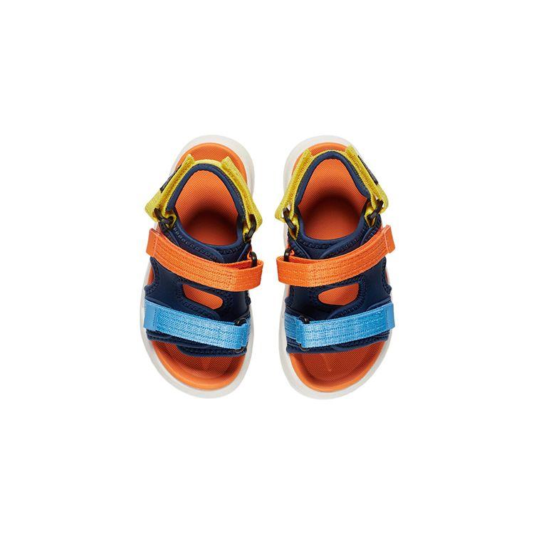 Li Ning Comfortable Versatile Breathable Kids Sandals Kids Footwear Blue Orange YKKS020-3