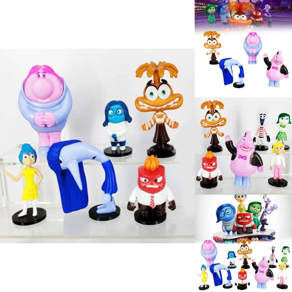 Colorful Pvc Brain Battle Figurines Set 10 Unique Cake Decoration Toys Bagged