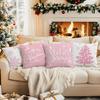Christmas Snowflakes Pillowcase Printed Polyester 40/45/50cm Throw Pillowcover Decorative Sofa Cushion Pillowslip Home Decor