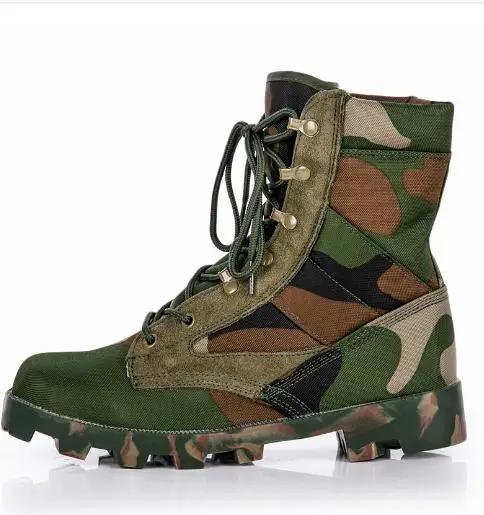 size 37 48 Men's Outdoor High Top Army Combat Boots Shoes Men Military Tactical Desert Boots  camouflage combat boots