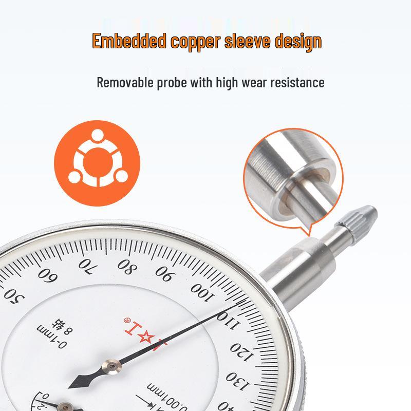 Shanggong High-Precision Mechanical Dial Indicator 0-1mm Shockproof Pointer