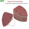 Velvet Triangular Sandpaper, 140x90mm, 5-Hole, Non-Standard Flocked, Hot-Selling for Foreign Trade