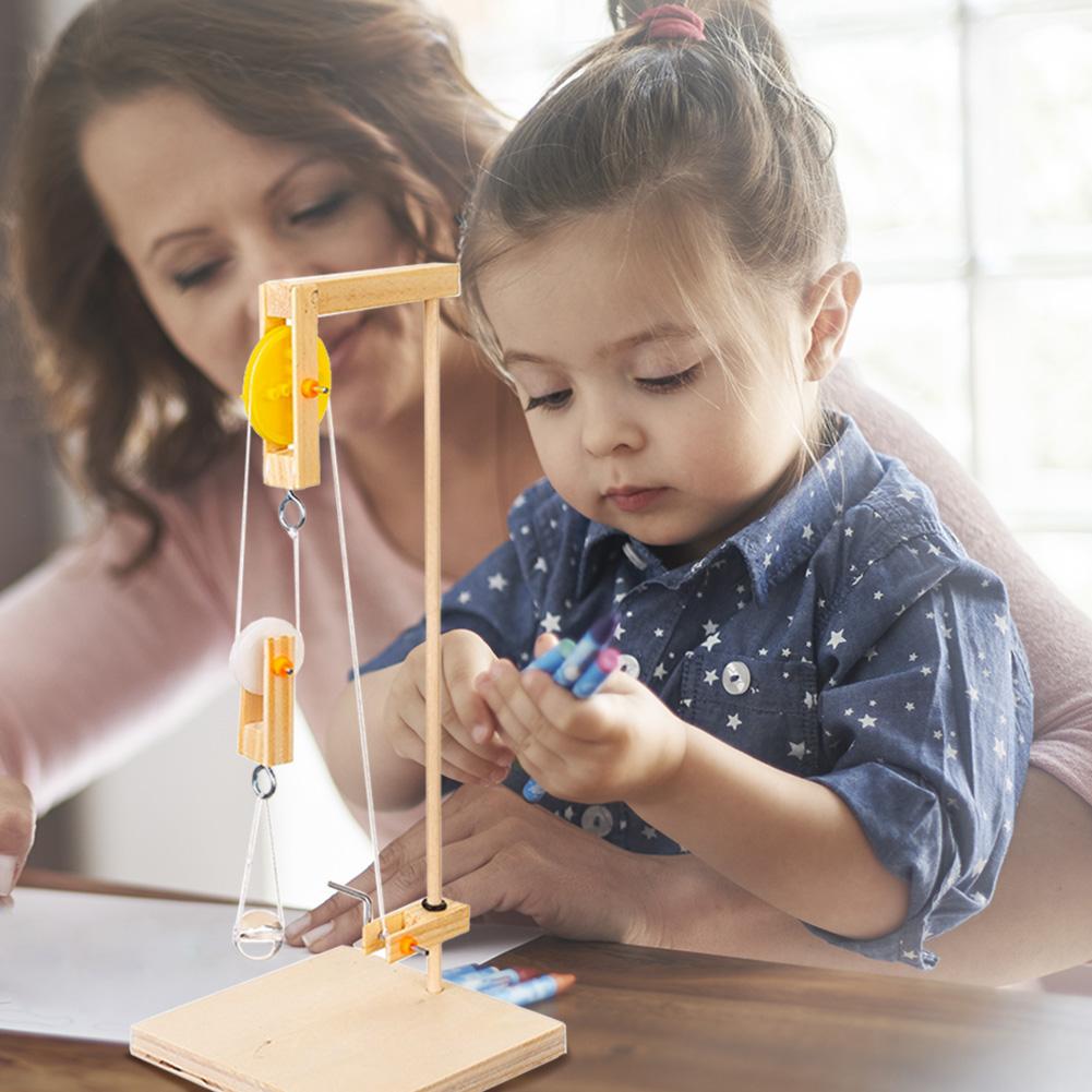 Kids Toy Model Building Kits DIY Puzzles Scientific Experiment Educational Toy Crane Creative Toy Gifts for Boys and Girls