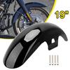 Motorcycle Steel Front Fender Mudguard Cover Protector Splash Gloss Black For Harley Touring Road King Street Glide 2014-2023